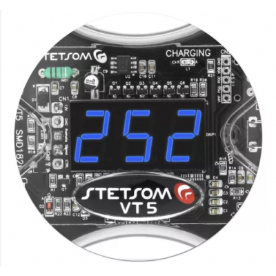 Medidor de Bateria Voltímetro Gerenciador Automático de Carga Stetsom VT5 Digital Display Azul
